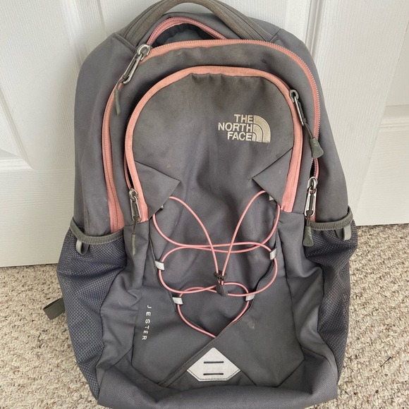 The North Face Bags North Face Jester Backpack Pink Grey Poshmark